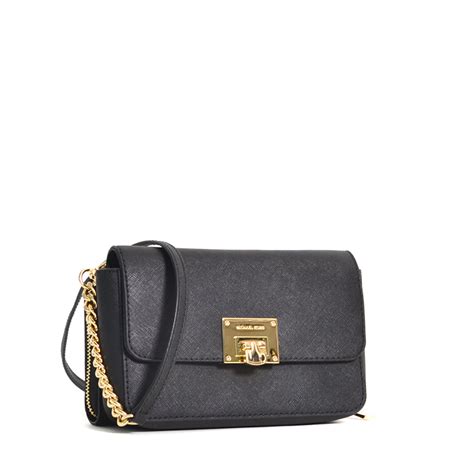 michael kors tina black clutch|Michael Kors leather clutch.